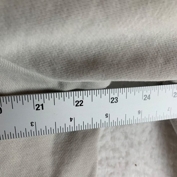 Nike Women's Funnelneck Activewear Cream Pull Over Hooded Sweatshirt Size L 8441 - Picture 4 of 9